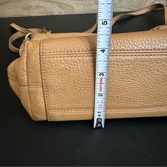 Vintage Fossil Brown Pebbled Leather Crossbody Bag Adjustable Strap Purse - Picture 10 of 15